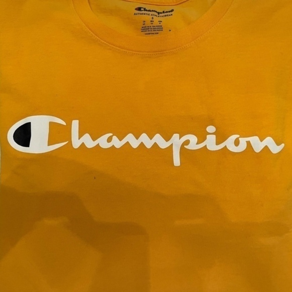 Champions Yellow Logo T-Shirt - Picture 7 of 10